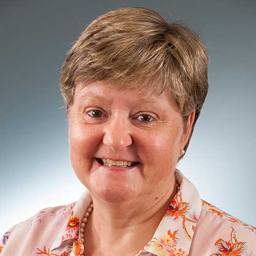 Rosalind Lonsdale wearing glasses and smiling at the camera