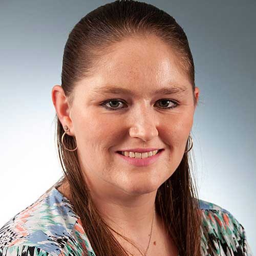 a person smiling for the camera