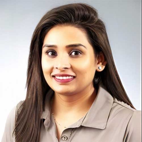 a woman smiling for the camera