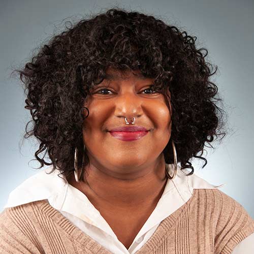 a person looking at the camera