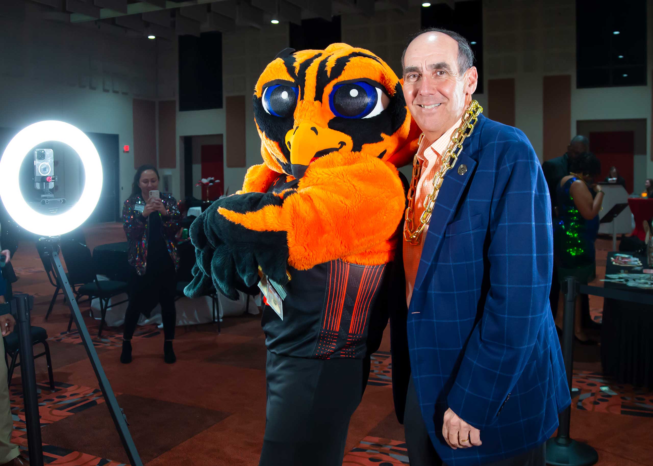 a person wearing a costume