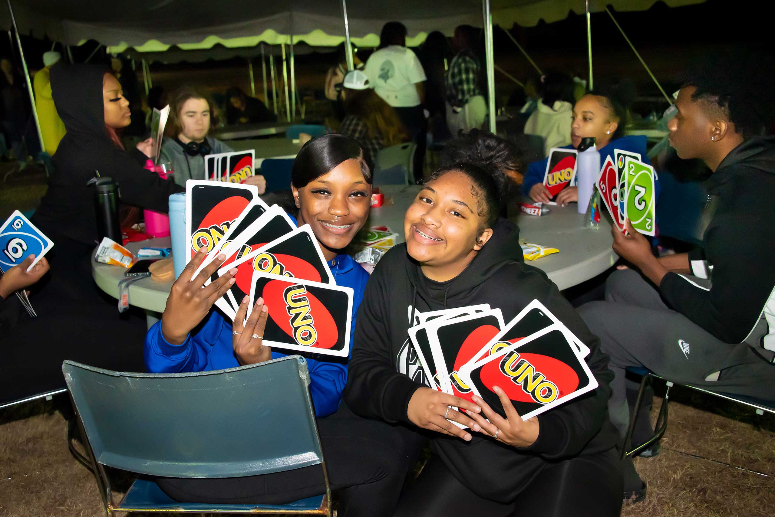 a group of people posing for the camera
