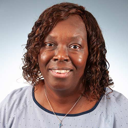 a person smiling for the camera