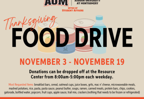 Thanksgiving Food Drive - November 3 - 19.